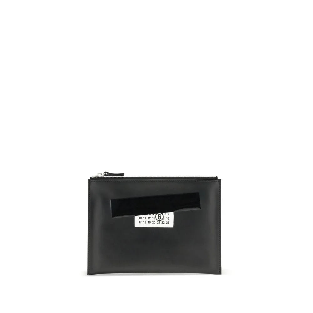 MM6 Leather Pouch - Clutch Bags