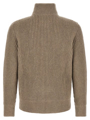 MM6 Maison Margiela Beige Wool Full-Length Jacket