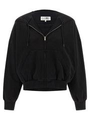 MM6 Maison Margiela Black Cotton Sweatshirt