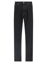 MM6 Maison Margiela Black Cotton Tapered Jeans - W34