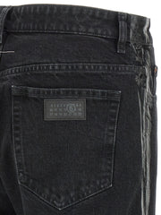 MM6 Maison Margiela Black Cotton Tapered Jeans - W34