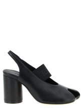 MM6 Maison Margiela Black Lamb Leather Mid Heel Pumps - EU40/US10