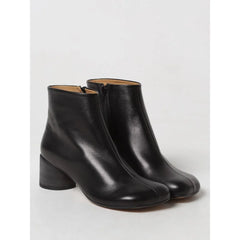 MM6 Maison Margiela Black Leather Ankle Boots - EU40/US10