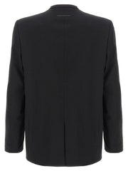 MM6 Maison Margiela Black Polyester Blazer