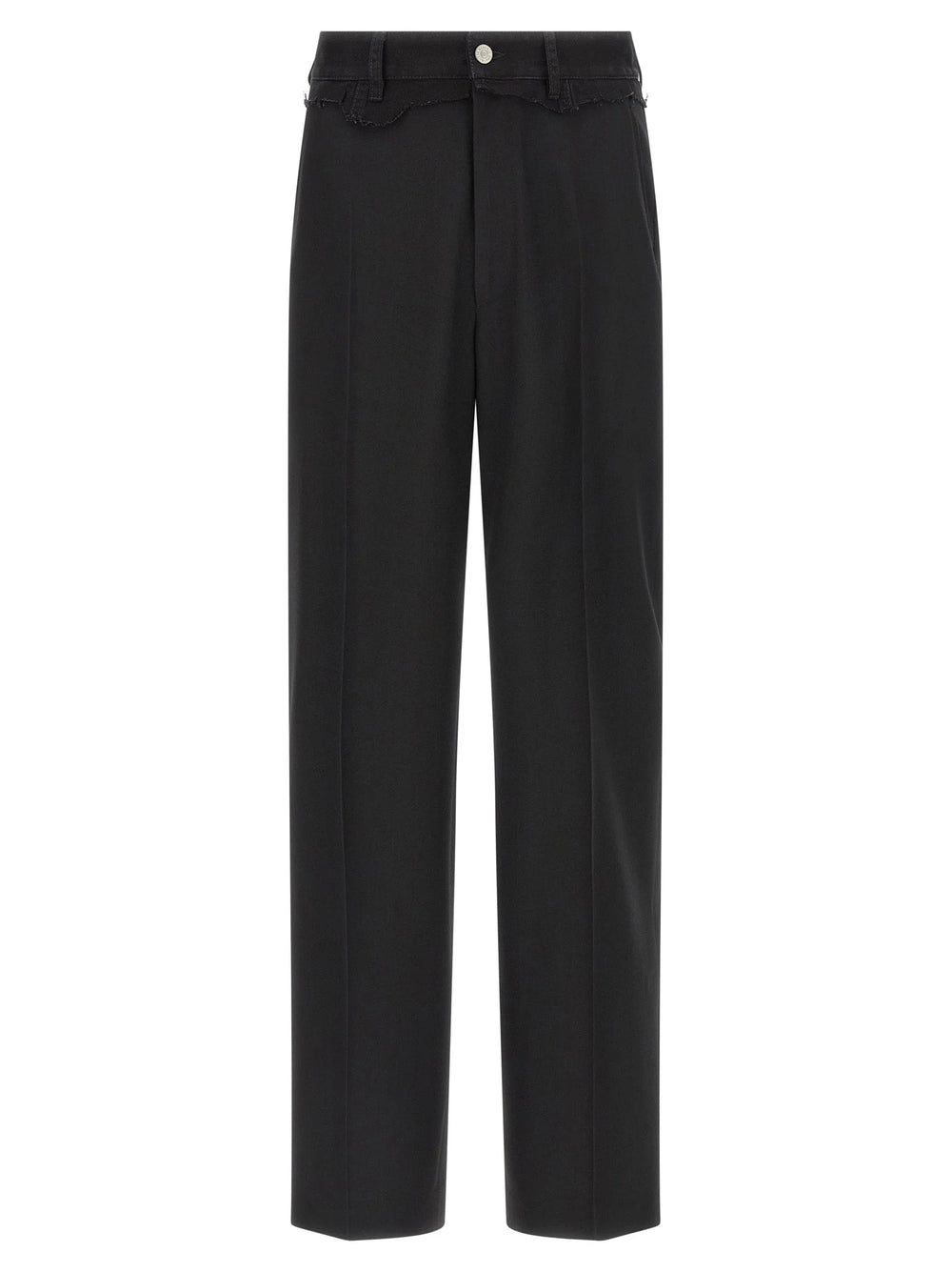 MM6 Maison Margiela Black Polyester Casual Pants - IT50 | L