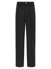 MM6 Maison Margiela Black Polyester Casual Pants - IT50 | L