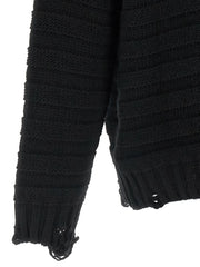 MM6 Maison Margiela Black Virgin Wool Cardigan - M