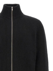 MM6 Maison Margiela Black Wool Full-Length Jacket