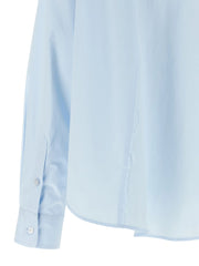 MM6 Maison Margiela Blue Cotton Blouse - IT42