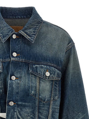 MM6 Maison Margiela Blue Cotton Denim Jacket