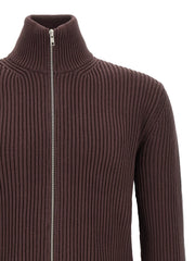 MM6 Maison Margiela Brown Cotton Cardigan