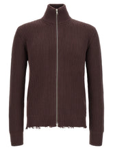 MM6 Maison Margiela Brown Cotton Cardigan