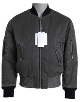 MM6 Maison Margiela Gray Bomber Zipper Pocket Sleeves Jacket - IT46 | S - Bomber Jackets
