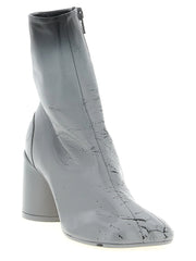 MM6 Maison Margiela Gray Lambskin Ankle Boots - EU36.5/US6.5
