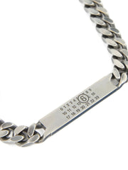 MM6 Maison Margiela Silver Brass Necklace - One Size