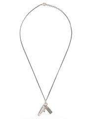MM6 Maison Margiela Silver Brass Necklace - One Size
