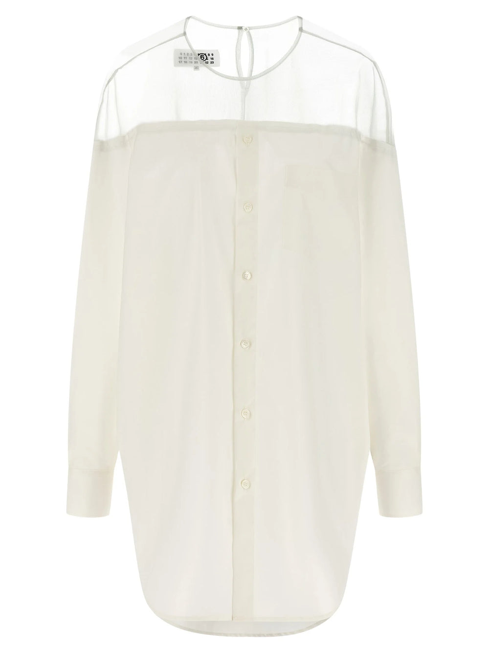 MM6 Maison Margiela White Cotton Blouse