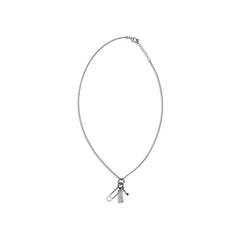 MM6 Silver Metal Necklace - One Size