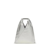 MM6 Silver Polyethylene Handbag