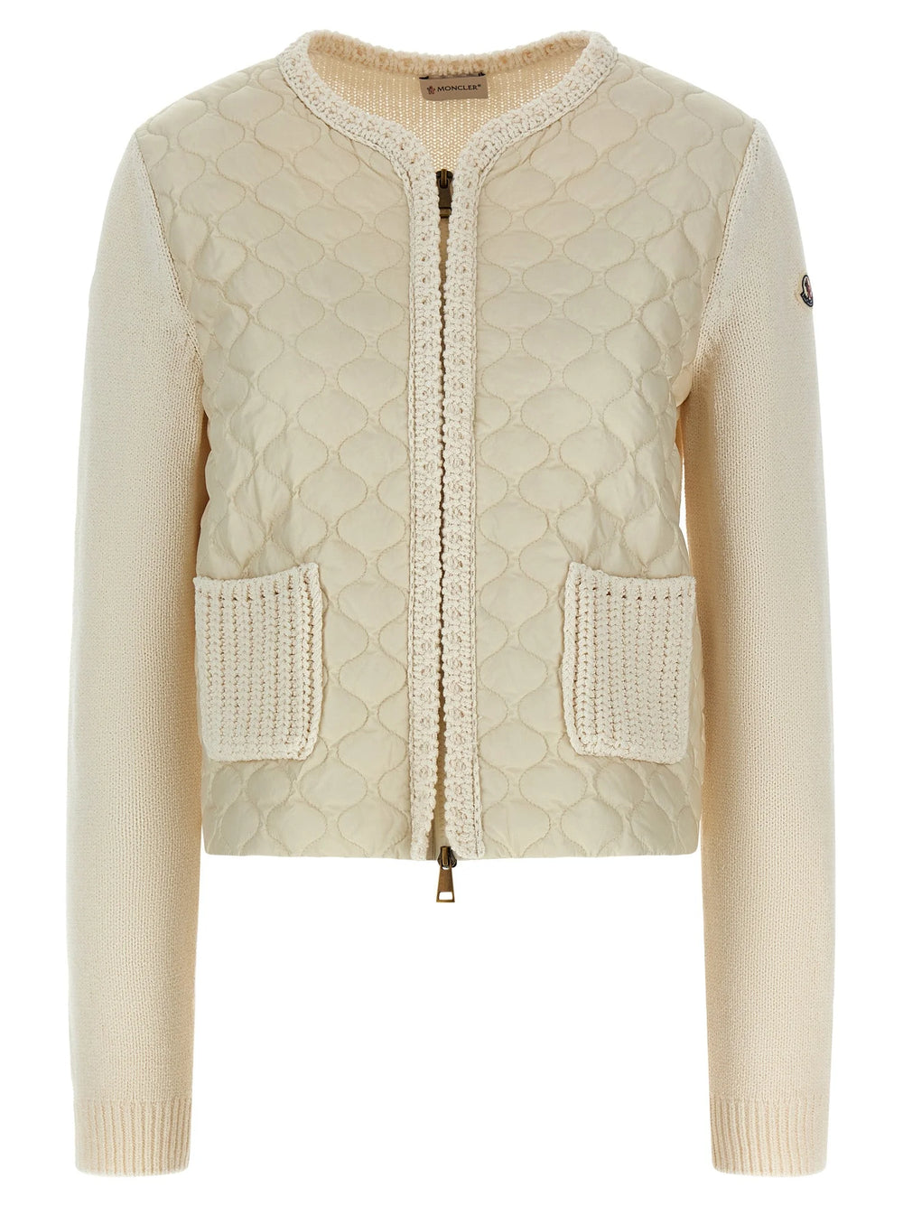 Moncler Beige Cotton Cardigan - L