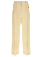Moncler Beige Cotton Dress Pants