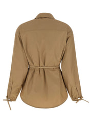 Moncler Beige Cotton Full-Length Jacket
