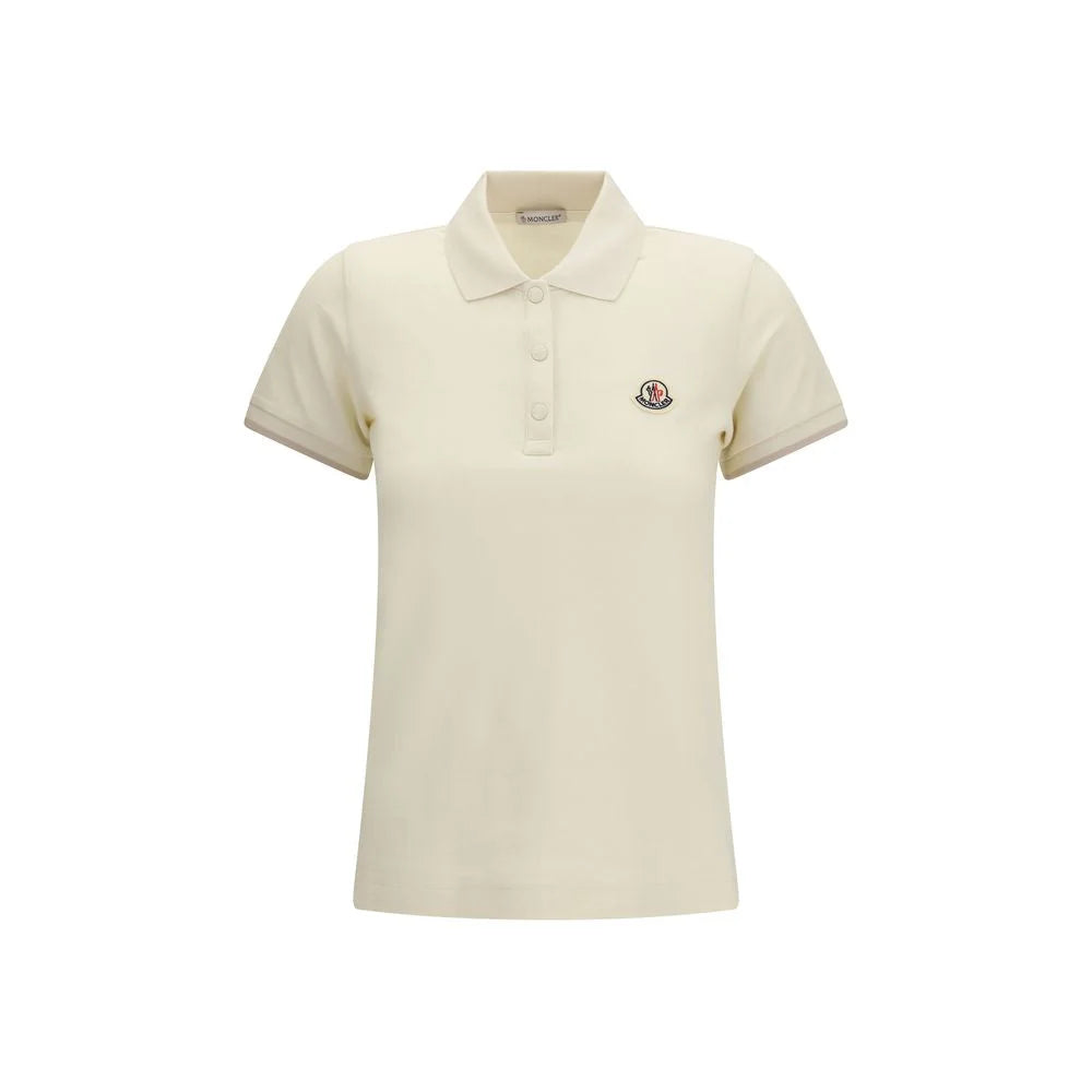 Moncler Beige Cotton Polo Shirt - XS