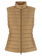 Moncler Beige Polyamide Sleeveless Jacket