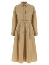 Moncler Beige Polyester Long Dress