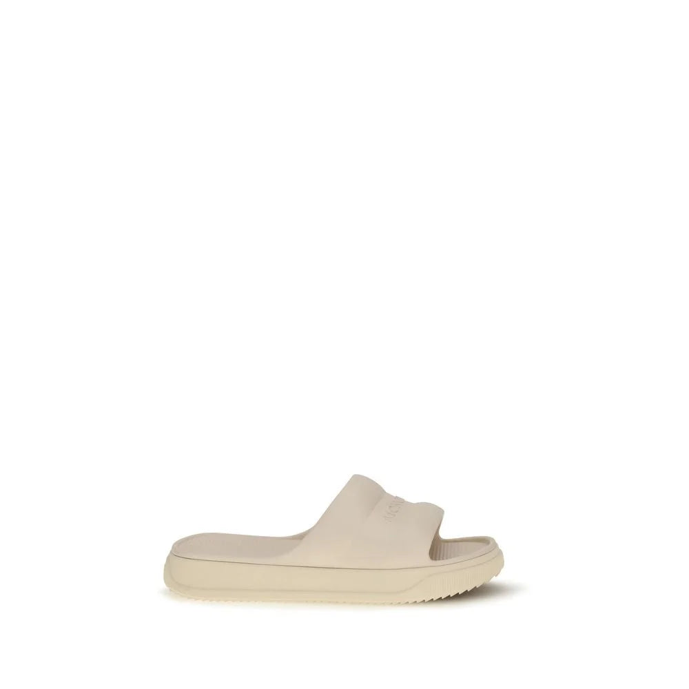 Sandales en caoutchouc beige Moncler
