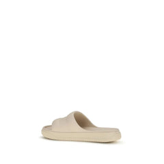 Sandales en caoutchouc beige Moncler
