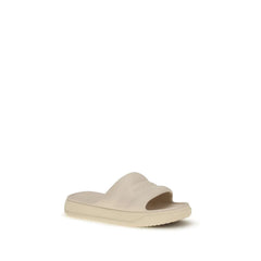 Sandales en caoutchouc beige Moncler