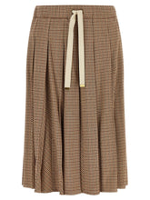 Moncler Beige Viscose Midi Skirt