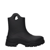 Moncler Black Cotton Ankle Boots
