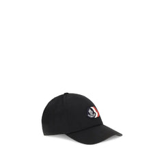 Moncler Black Cotton Cap (Baseball Hat) - UNI