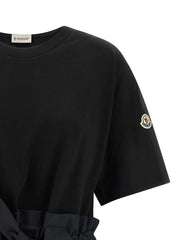 Moncler Black Cotton Short Dress