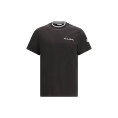 Moncler Black Cotton T-Shirt - S