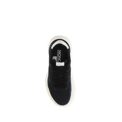 Moncler Black Polyamide Athletic Sneakers