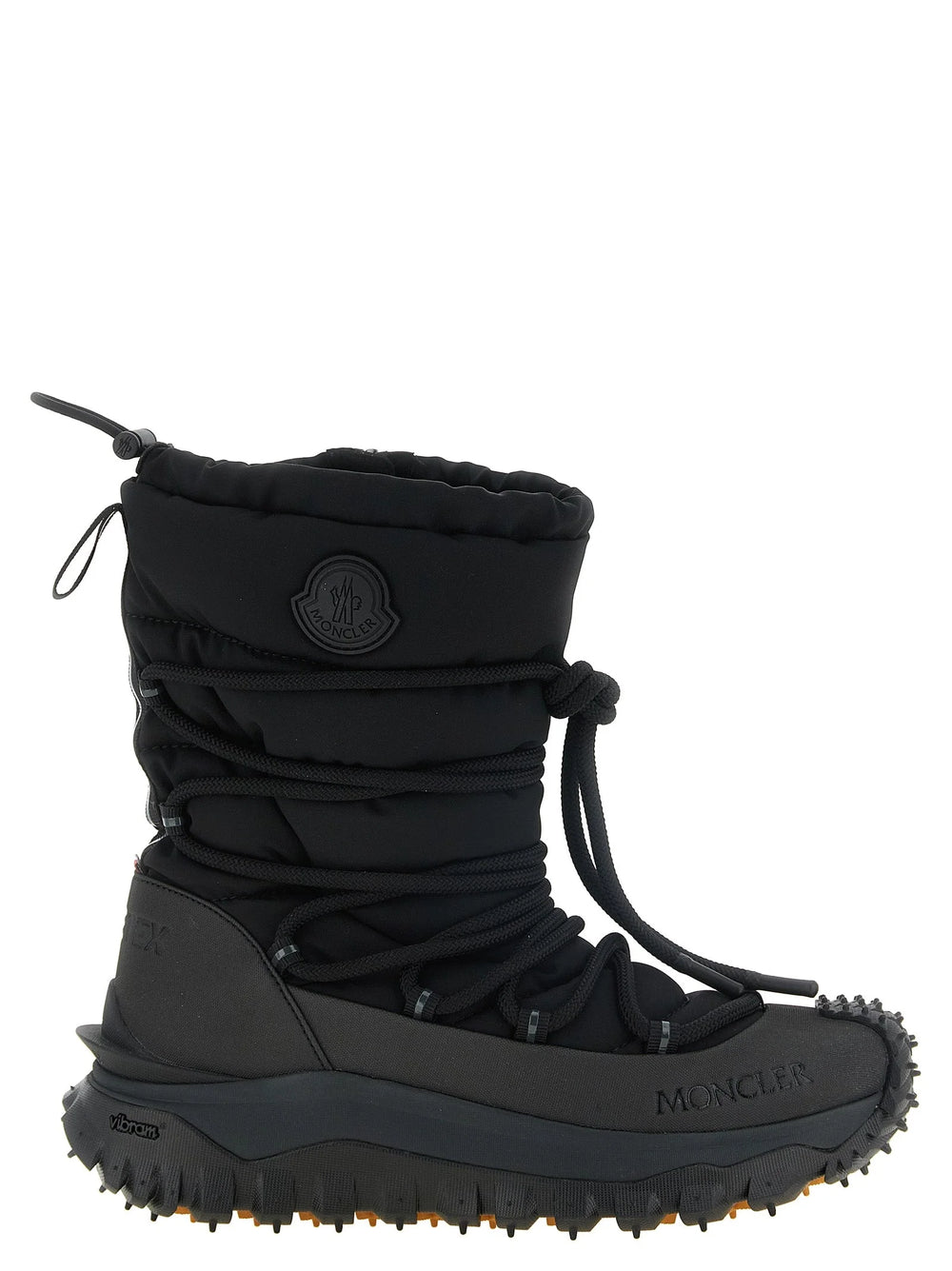 Moncler Black Polyamide Lace-Up Boots - EU 41 | US 8