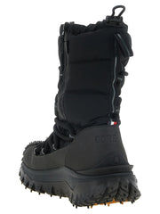Moncler Black Polyamide Lace-Up Boots - EU 41 | US 8