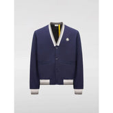 Moncler Blue Cotton Bomber - M