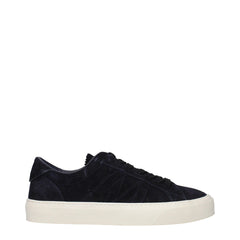 Moncler Blue Leather Low Top Sneakers - EU41/US8