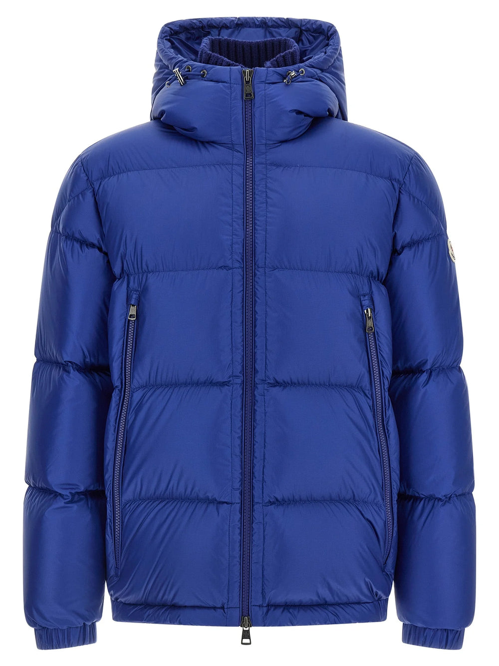 Moncler Blue Polyamide Full-Length Jacket