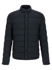 Moncler Blue Polyamide Full-Length Jacket