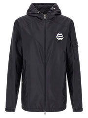Moncler Blue Polyamide Shell Jacket