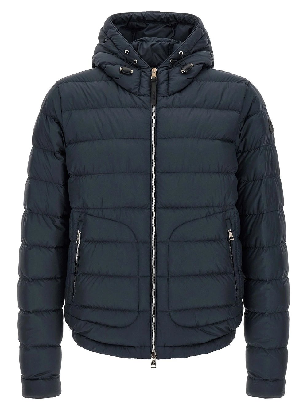 Moncler Blue Polyester Full-Length Jacket