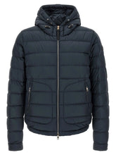 Moncler Blue Polyester Full-Length Jacket