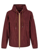 Moncler Bordeaux Polyamide Shell Jacket