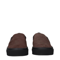 Moncler Ruskeat Nahkaslip-On Tennarit