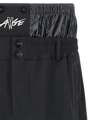 MONCLER GENIUS Black Polyamide Bermuda Shorts